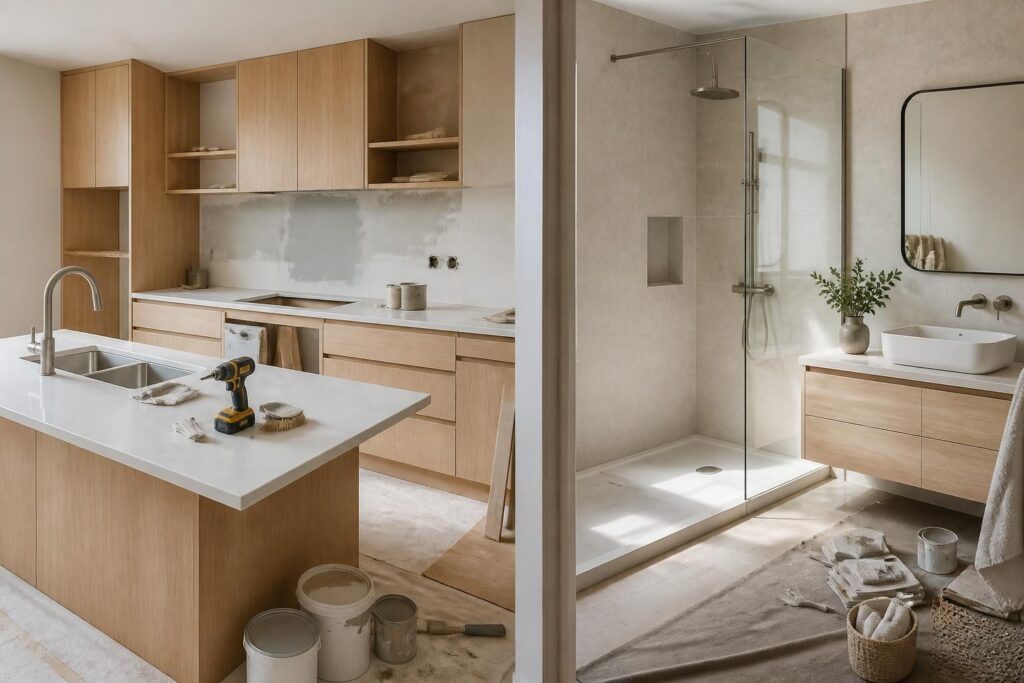 découvrez notre guide complet pour rénover votre cuisine et votre salle de bains pièce par pièce, avec des conseils pratiques et des astuces pour réussir vos travaux.
