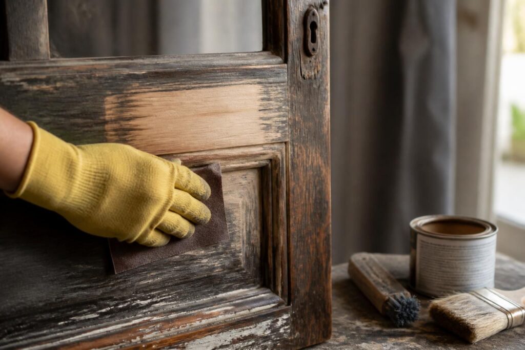 Rénover une vieille porte ou fenêtre en bois