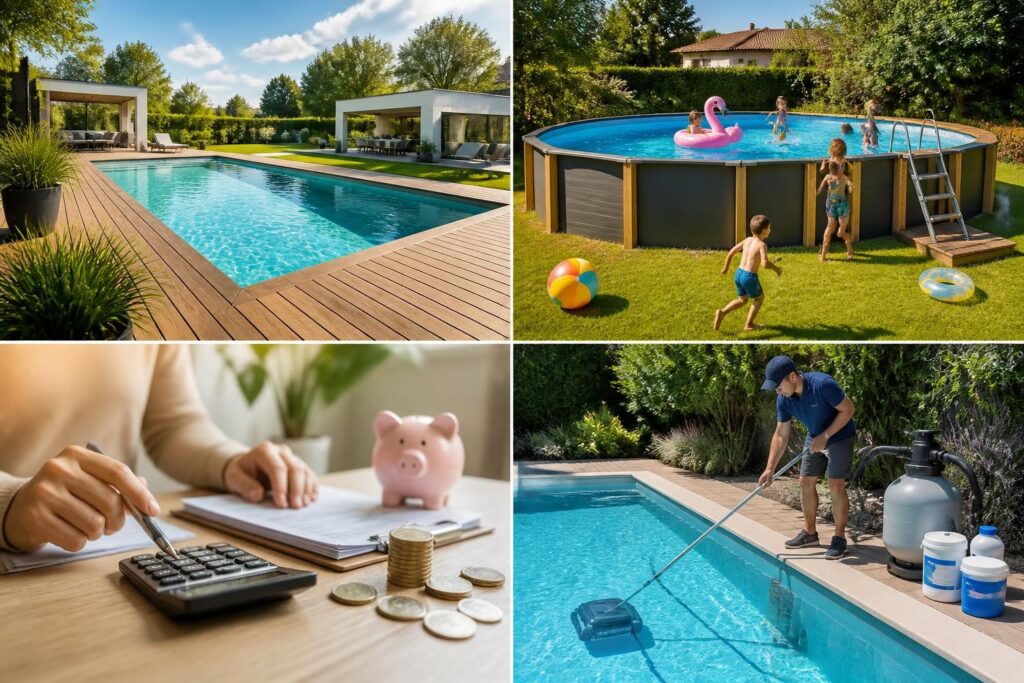 découvrez comment installer votre piscine enterrée ou hors-sol, avec des conseils sur le coût et l'entretien pour profiter pleinement de votre espace extérieur.