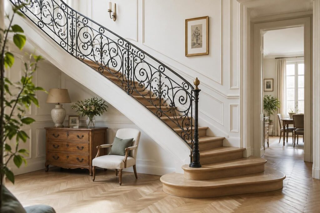 découvrez les caractéristiques de l'escalier à la française et trouvez des idées inspirantes pour intégrer ce style élégant et traditionnel dans votre intérieur.