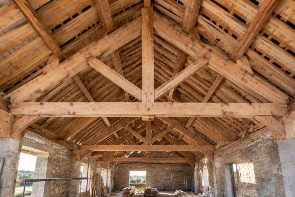 Charpente ferme latine : caractéristiques et conseils de construction