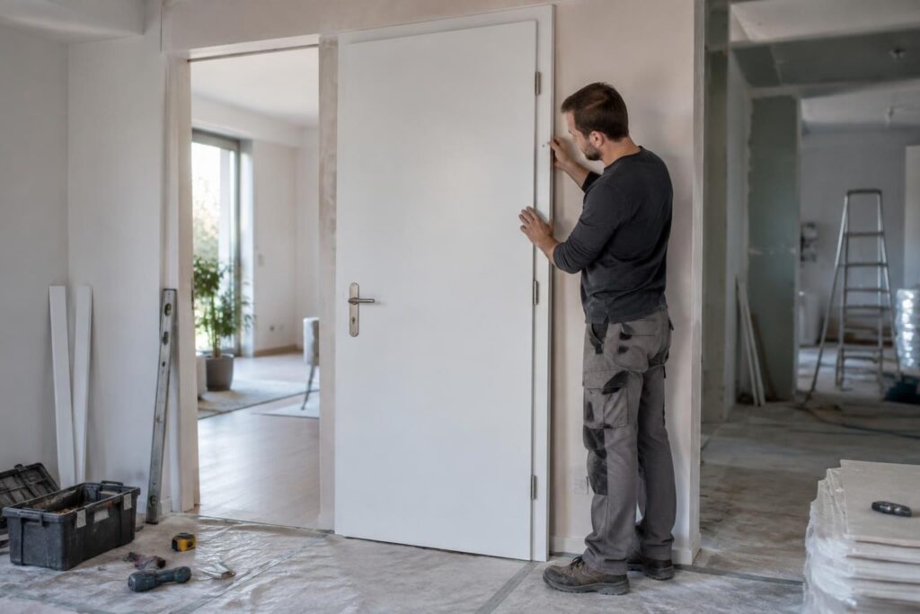 découvrez comment choisir et installer une porte de fin de chantier pour protéger vos travaux de la poussière, des chocs et des dégradations.